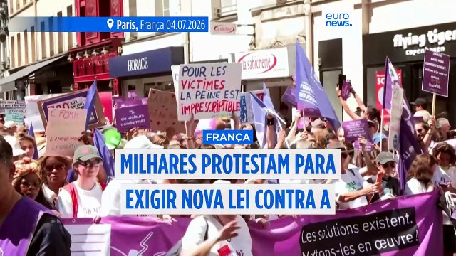 França: milhares marcham contra violência sexual e exigem lei específica