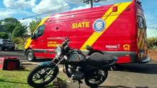 Motociclista fica ferido após acidente com Fiat Toro no Bairro Floresta