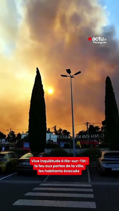 Incendie dans les Pyrénées-Orientales : le feu arrive aux portes d'Ille-sur-Têt