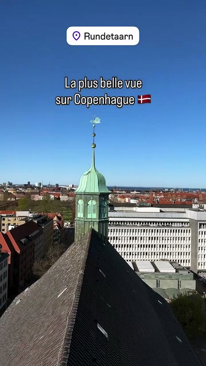 La plus belle vue sur Copenhague 🇩🇰 #rundetårn.mp4