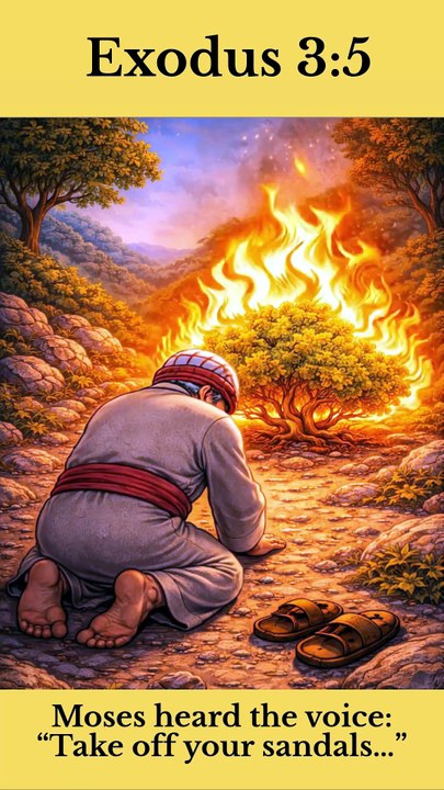 Moses and the Burning Bush| Exodus 3:5