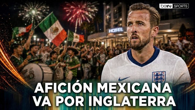 ¡La afición mexicana fue por Inglaterra!