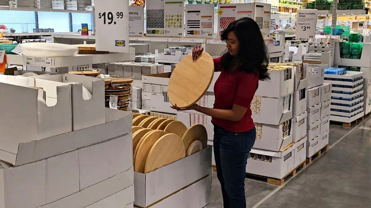 ¡Compra una tabla redonda en IKEA y transforma tu sala con esta idea increíble!