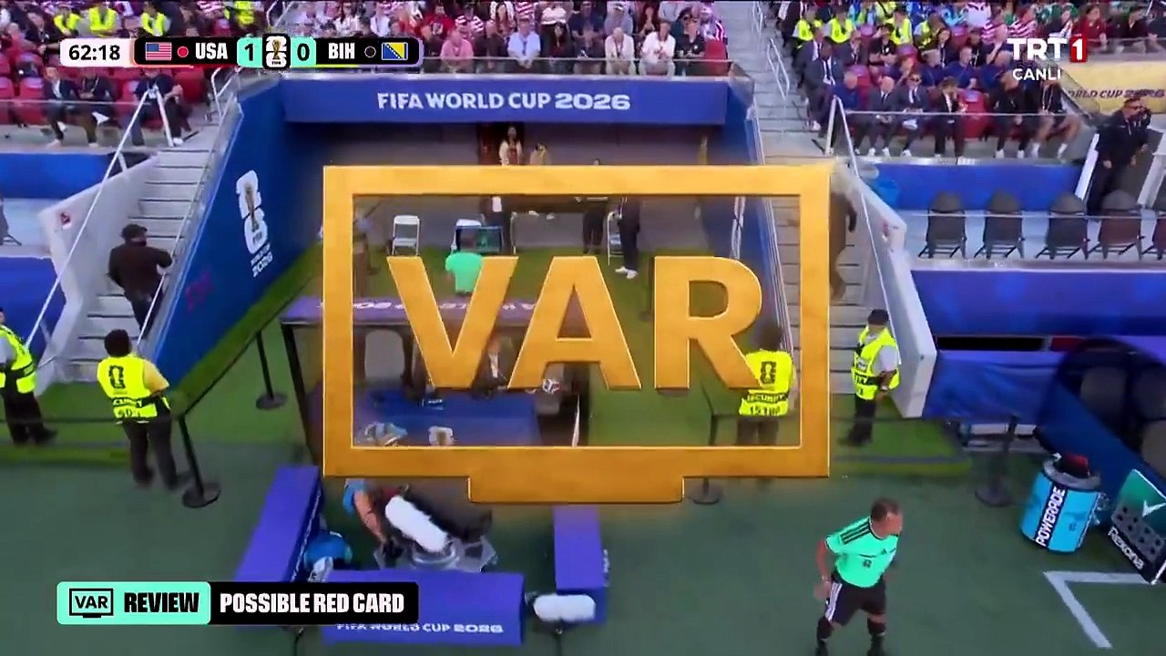 ABD-Bosna Hersek maçı - Folarin Balogun - kırmızı kart - Temmuz 2026