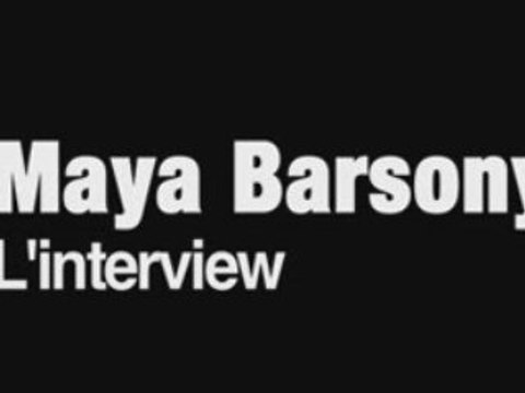 Rencontre avec Maya Barsony