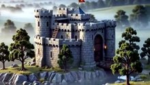 Building a Mini Medieval Castle Complete with a Working Drawbridge! | DIY Time-Lapse