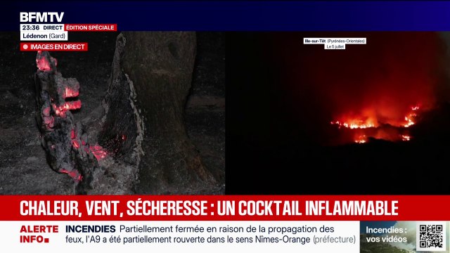Incendies: braises et points chauds représentent un risque de nouveaux départs de feux