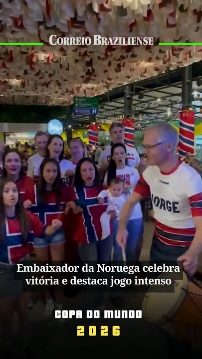 Embaixador da Noruega celebra vitória e destaca jogo intenso