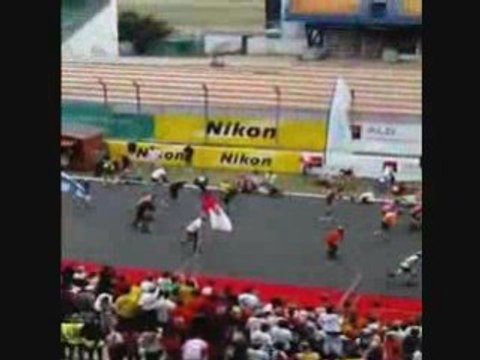 Depart 24 Heures du Mans roller 2008