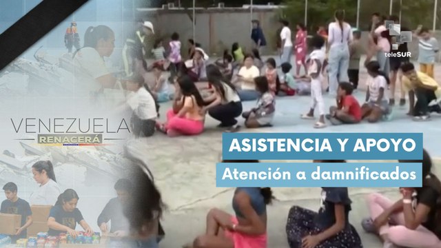 Campamentos transitorios en Venezuela brindan atención a afectados por terremotos
