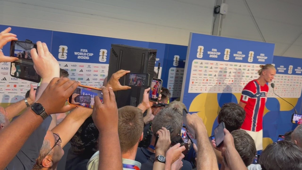 VINICIUS PARA HAALAND na ZONA MISTA e o ABRAÇA após BRASIL 1-2 NORUEGA | COPA DO MUNDO 2026