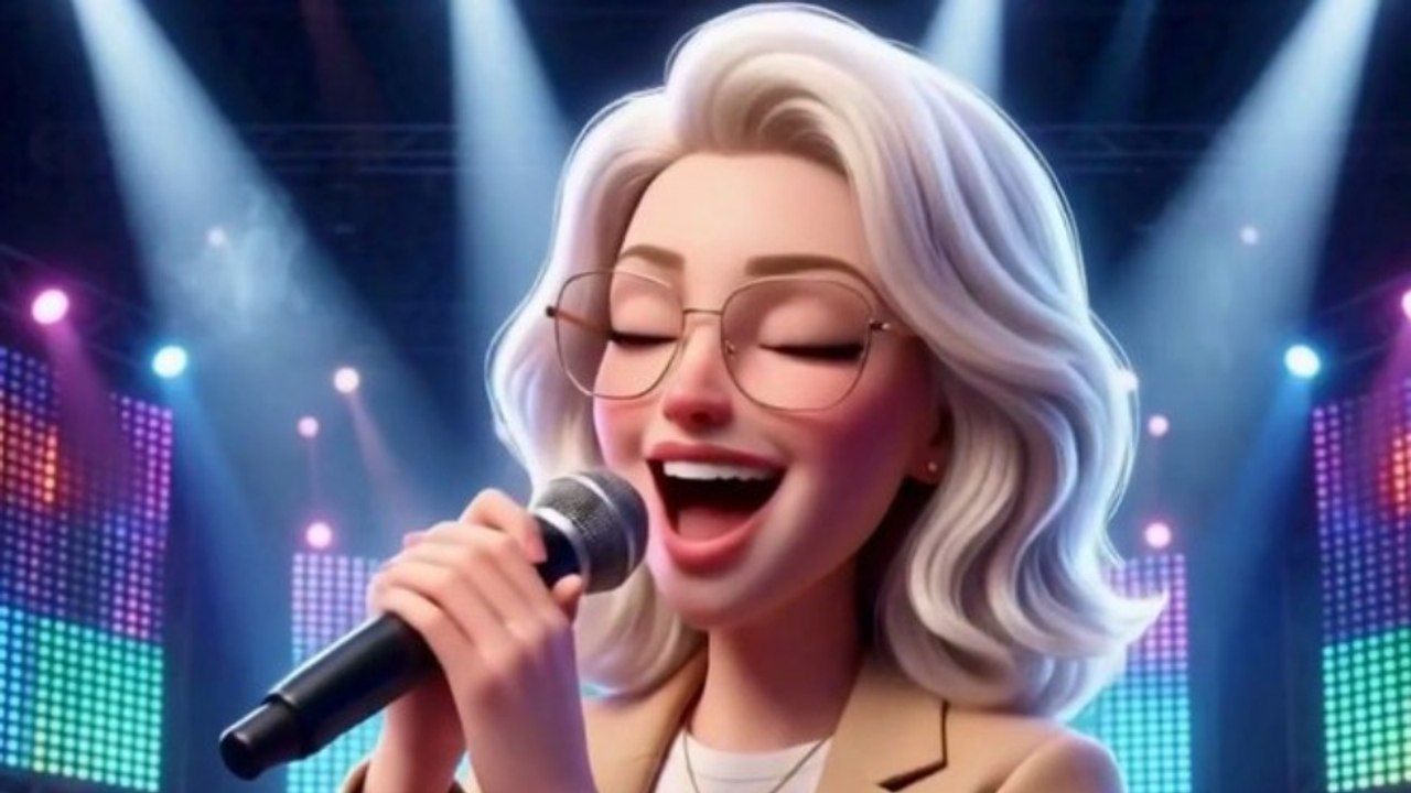 Natália cantando Whitney, I Will always ⁷ love you.