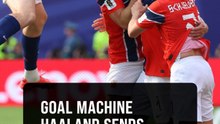 Norway fans celebrate Haaland double that put away Brazil