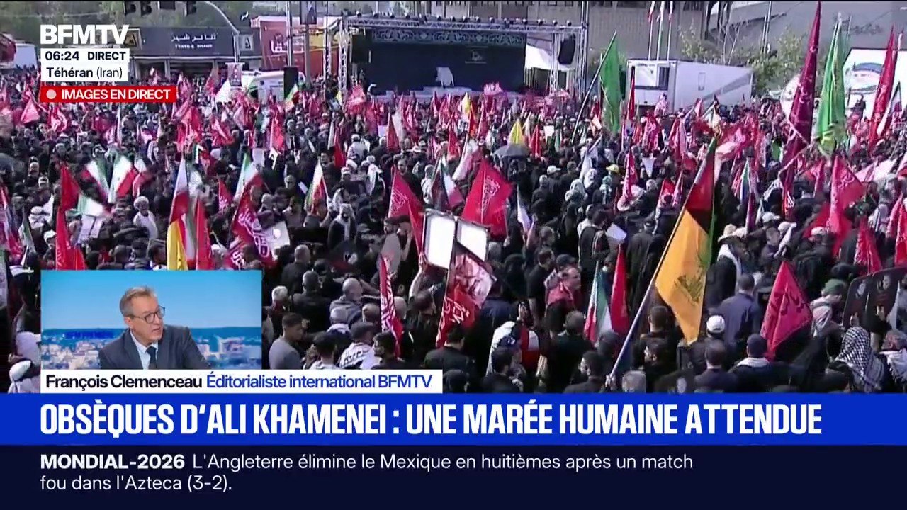 Iran: une marée à humaine à Téhéran pour le cortège funèbre de l'ayatollah Ali Khamenei