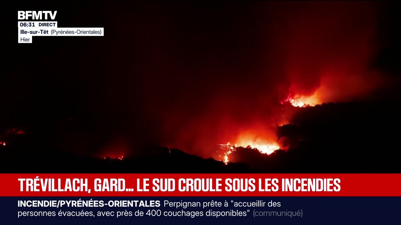 Feux de forêt: l'incendie de Trévillach a parcouru au moins 4.500 hectares, le Sud croule sous les incendies