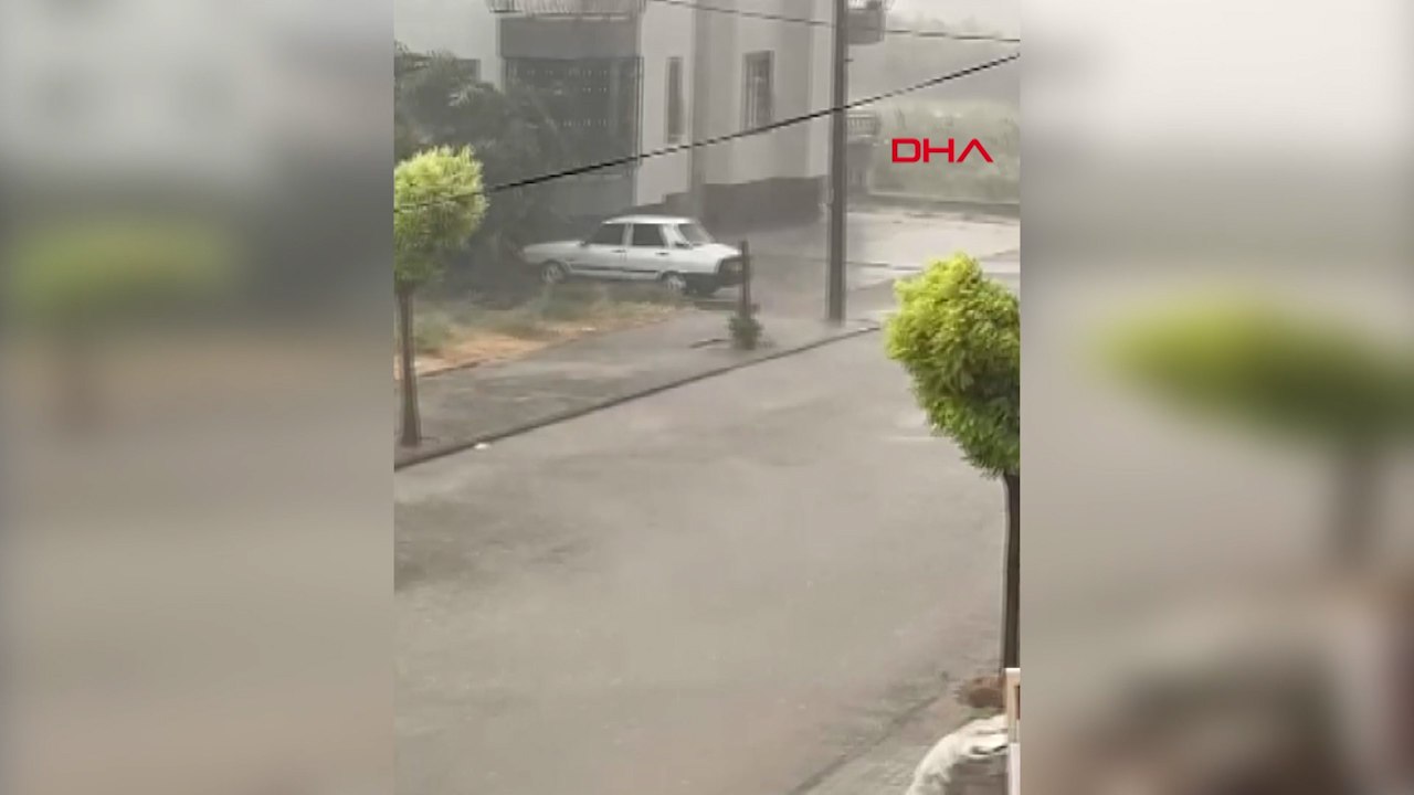 Osmaniye’de sağanak ve fırtına; ağaçlar devrildi
