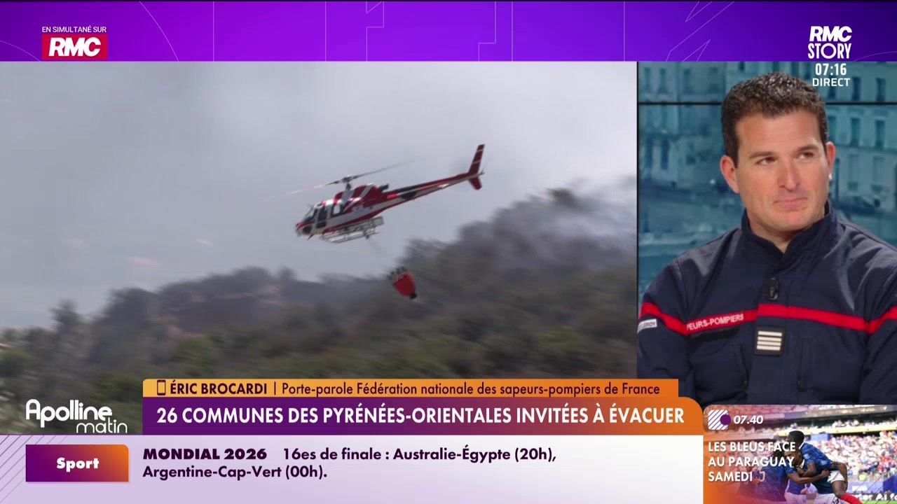 Le parti pris : Incendie dans les Pyrénées-Orientales, évacuations, milliers d’hectares brûlés, étape du Tour de France adaptée et sans public - 06/07