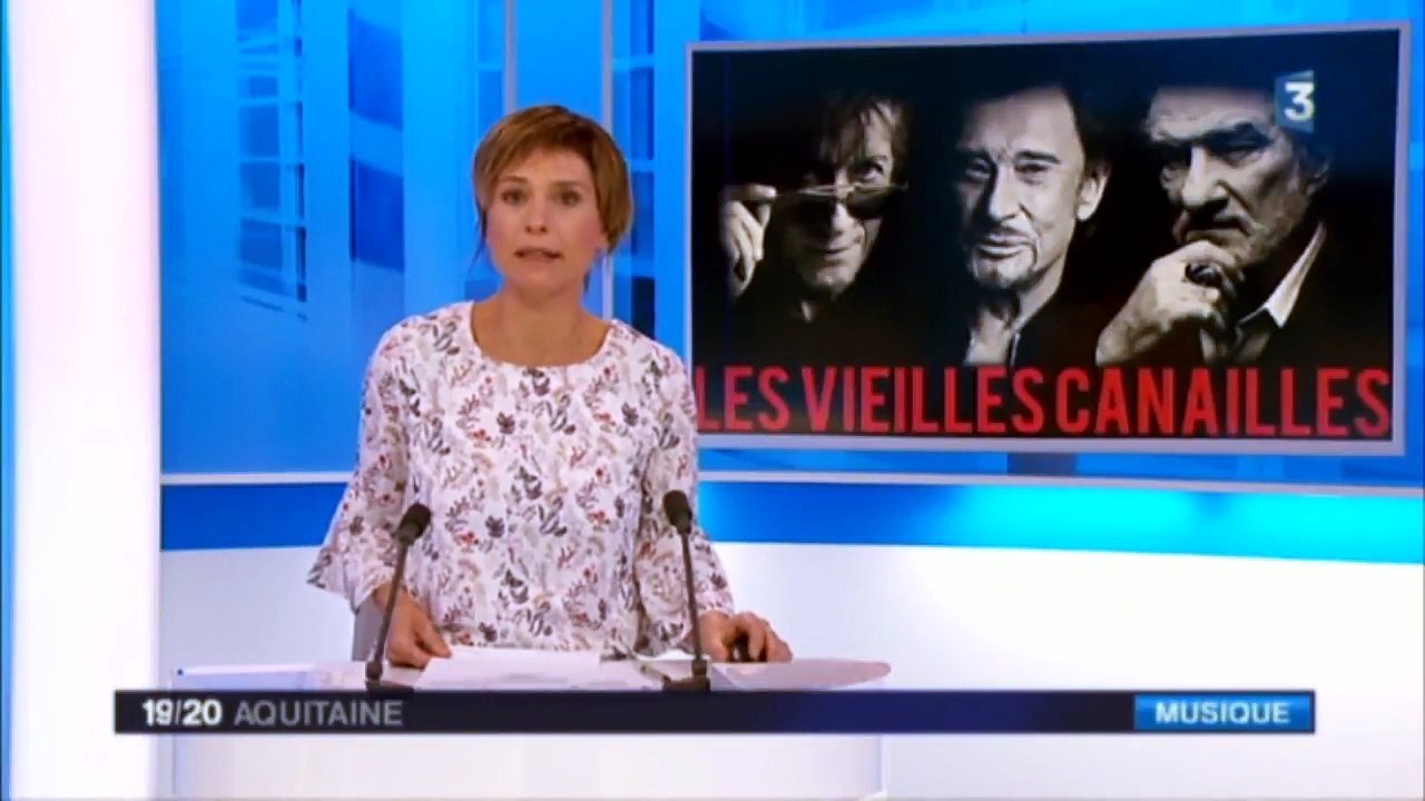 2017 - Johnny Hallyday : sujet sur le concert de Bordeaux dans le 19/20 de France 3 Aquitaine (2 Juillet)