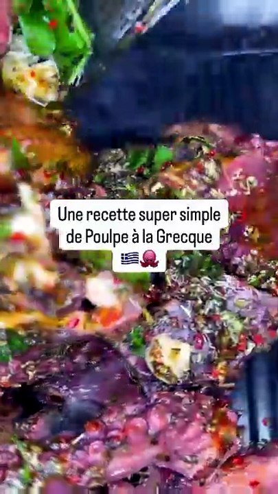 🐙🇬🇷 Une recette super simple de Poulpe à la Grecque #mediterranean.mp4