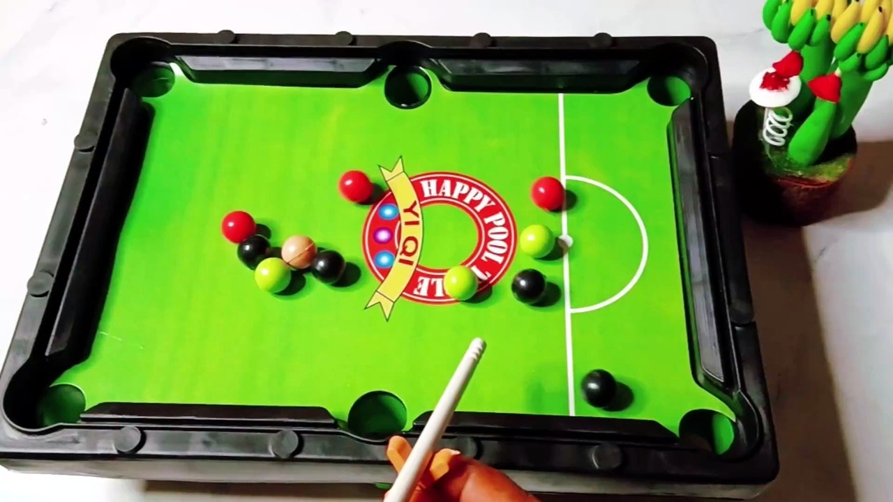 Playing Mini Pool Table Game! 🎱 Epic Match & Fun Kids Challenge!