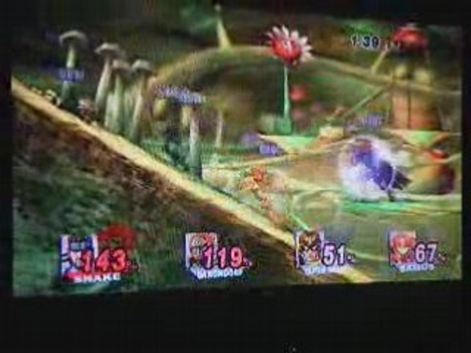 SSBB : Snake vs Ganondorf vs Captain Falcon vs Samus