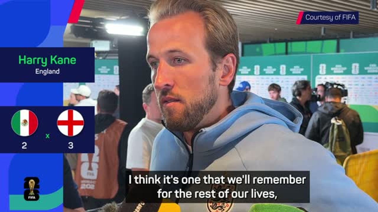 Kane hails England's 'deep desire' in win over Mexico