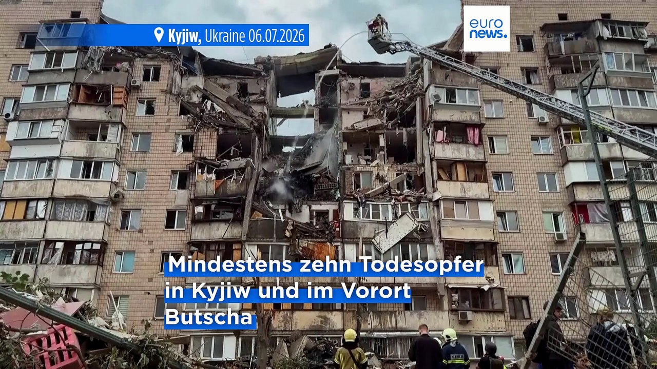 Russischer Nachtangriff auf Kyjiw: mindestens zehn Tote