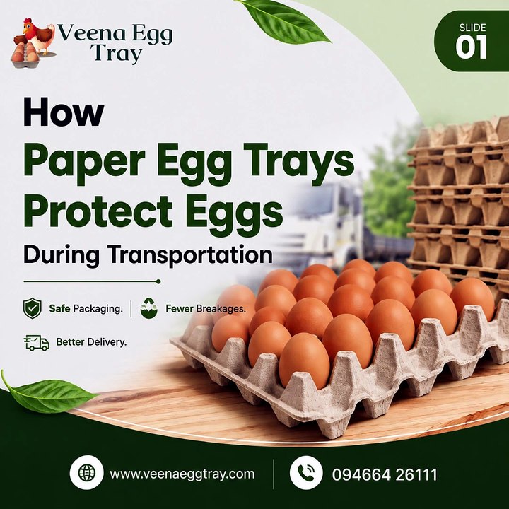 How Paper Egg Trays Protect Eggs During Transportation | Veena Egg Tray