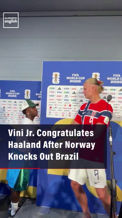 Vinicius Jr. Congratulates Haaland After Norway Knocks Out Brazil