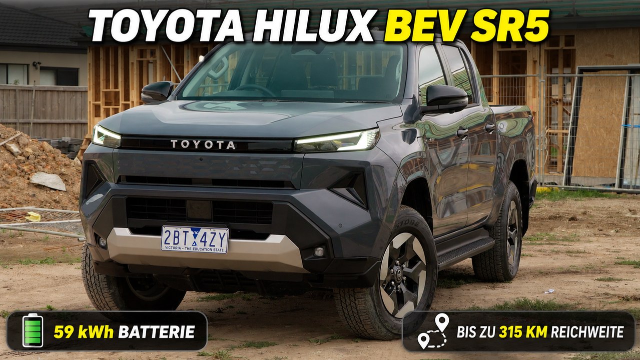 Toyota Hilux BEV SR5 Performance Hybrid mit Allrad & 59,2 kWh
