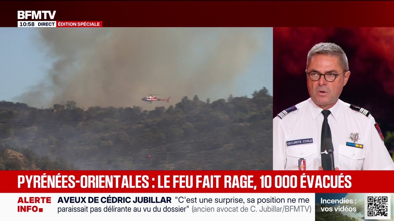 Incendies: "Nous avons pour l'instant deux personnes en urgence absolue, dont une sapeur-pompier", indique le porte-parole de la Sécurité civile