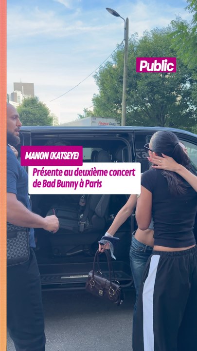 Manon Bannerman, du groupe KATSEYE, présente au deuxième concert de Bad Bunny à Paris