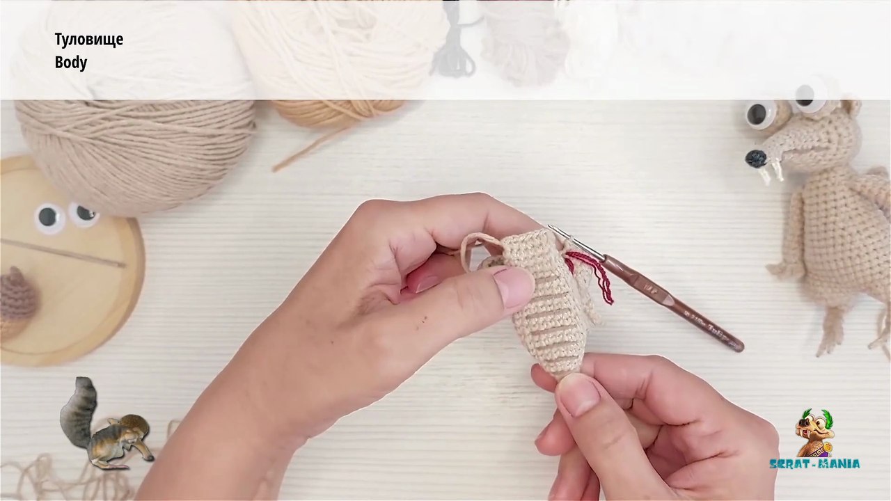 SCRAT - THE SCRATISTS - CROCHET - AMIGURUMI - v11 - PART 2 - RUS