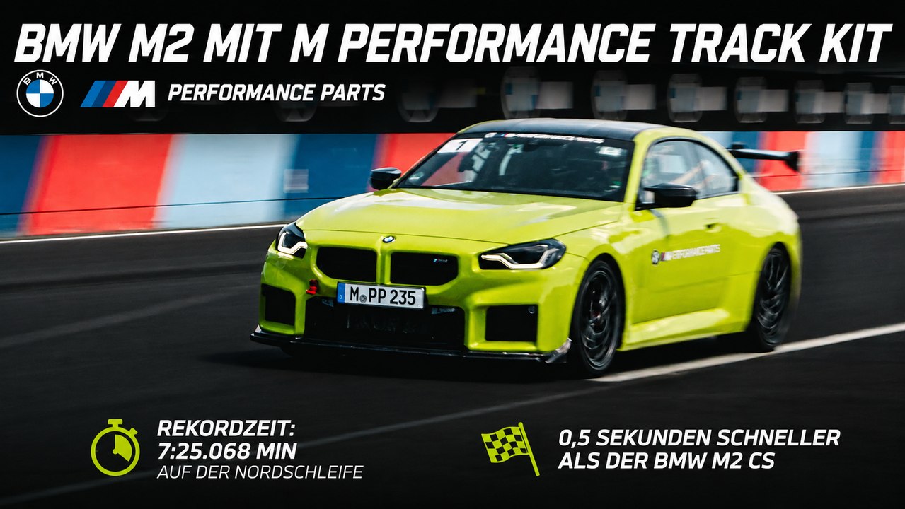 BMW M2 mit M Performance Track Kit für kompromisslose Trackdays
