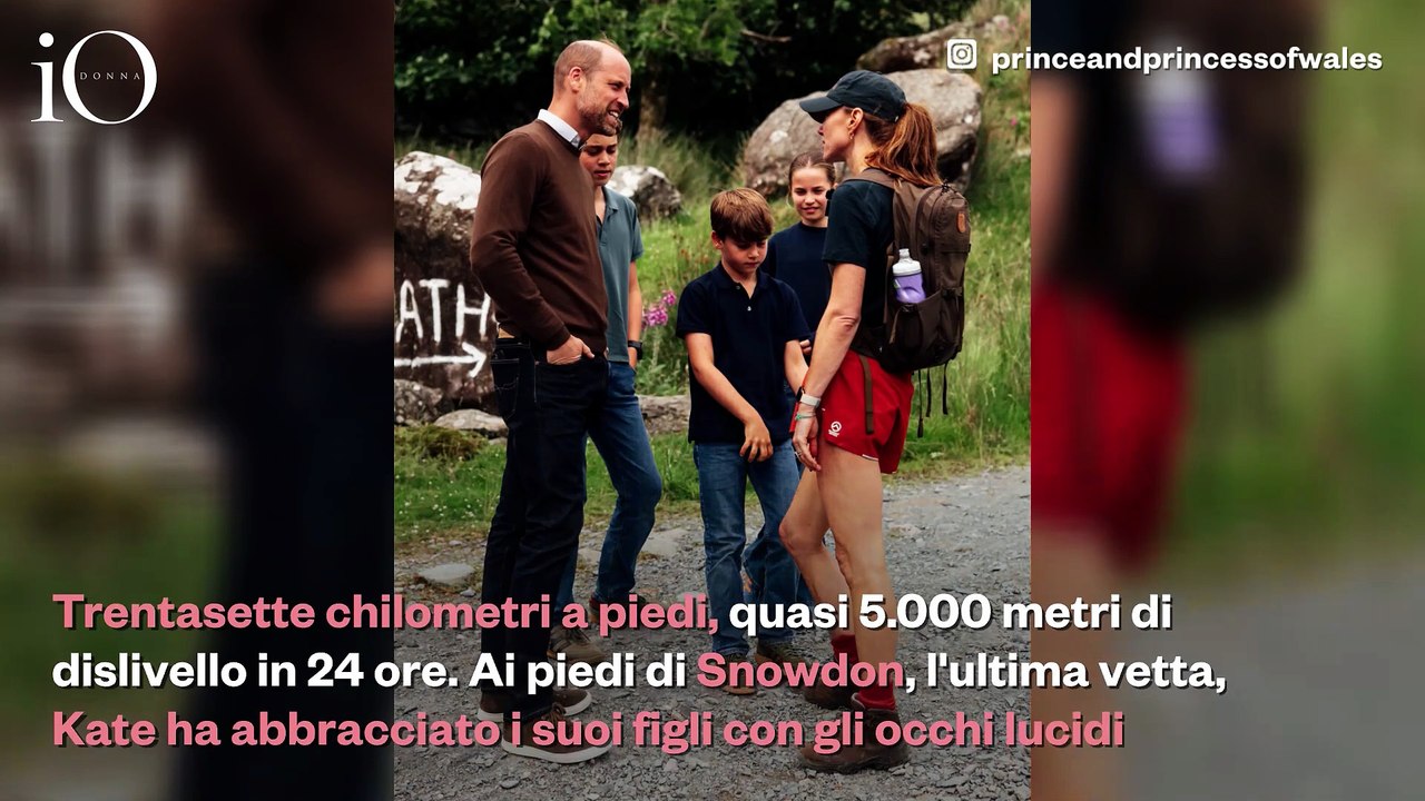 Kate Middleton e l'abbraccio con la sua famiglia dopo l'ultima scalata