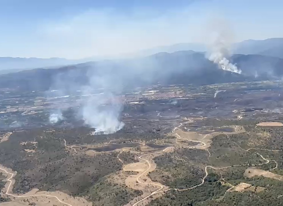 Incendie des Pyrénées-Orientales : les images vu du ciel