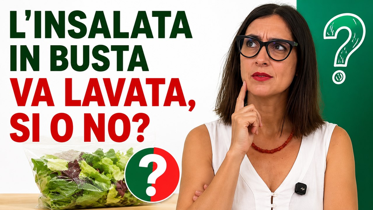 L'insalata in busta va lavata sì o no?