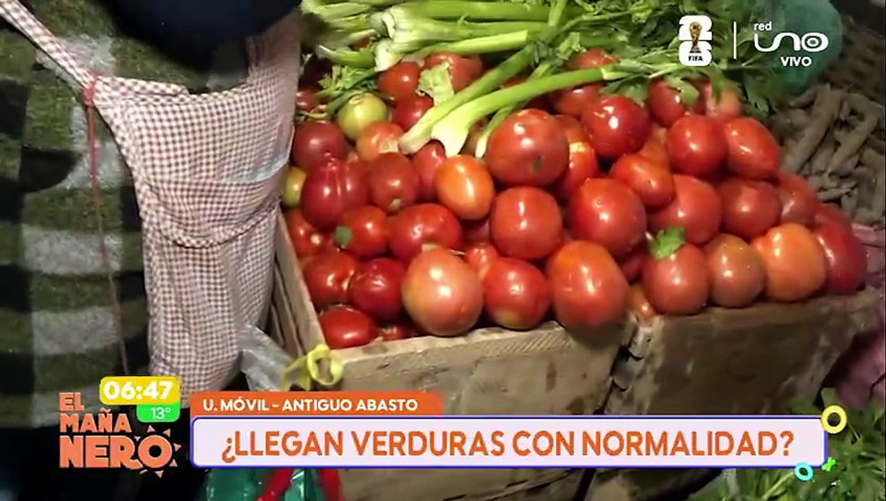 Llegan verduras con normalidad