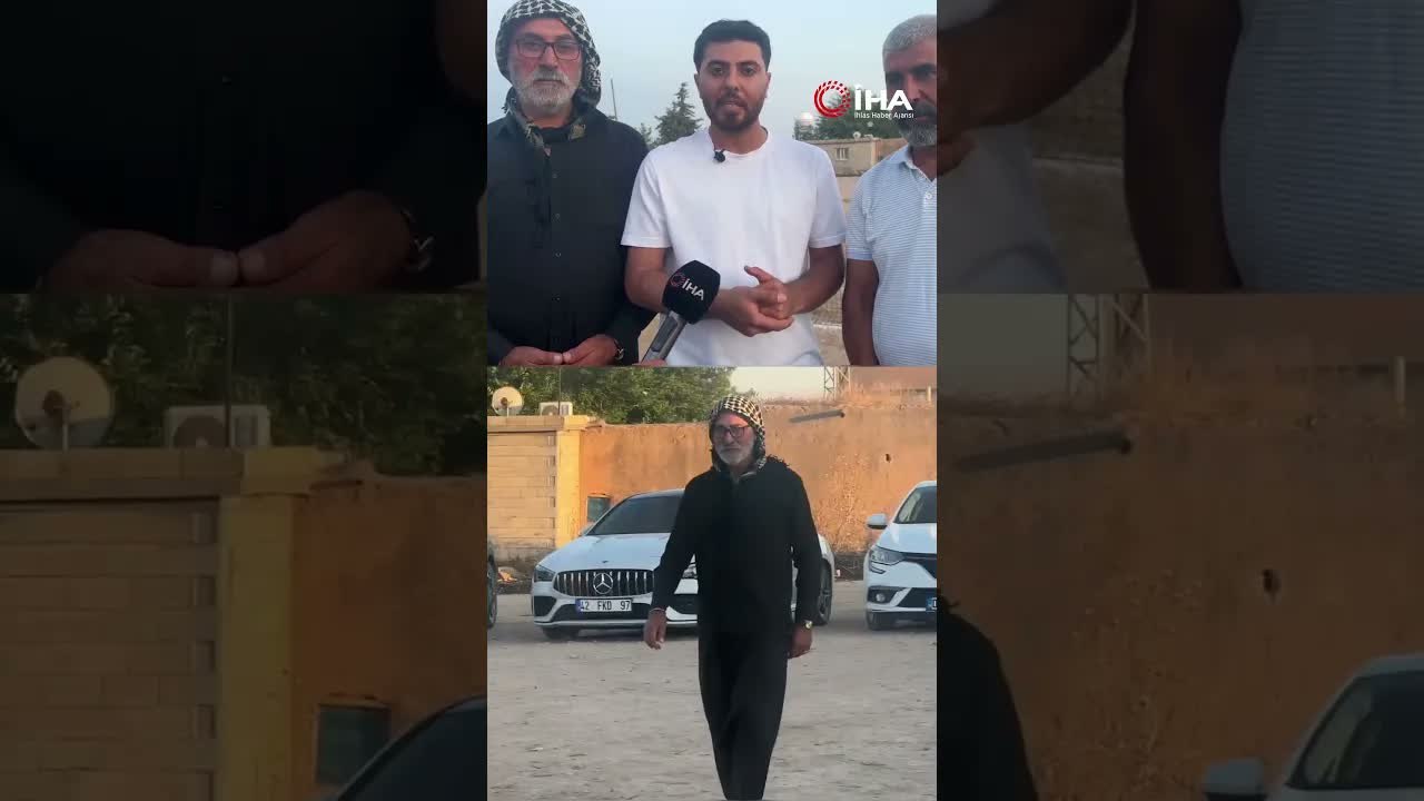 Bir elinde tespih, diğer elinde ise raket, köylülerin toprak kortta tenis keyfi