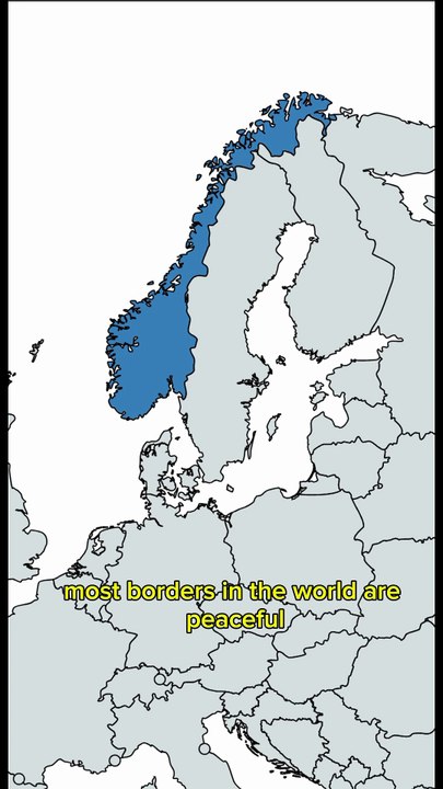The Most vs Least Guarded Borders on Earth! 🗺️❌ #shorts