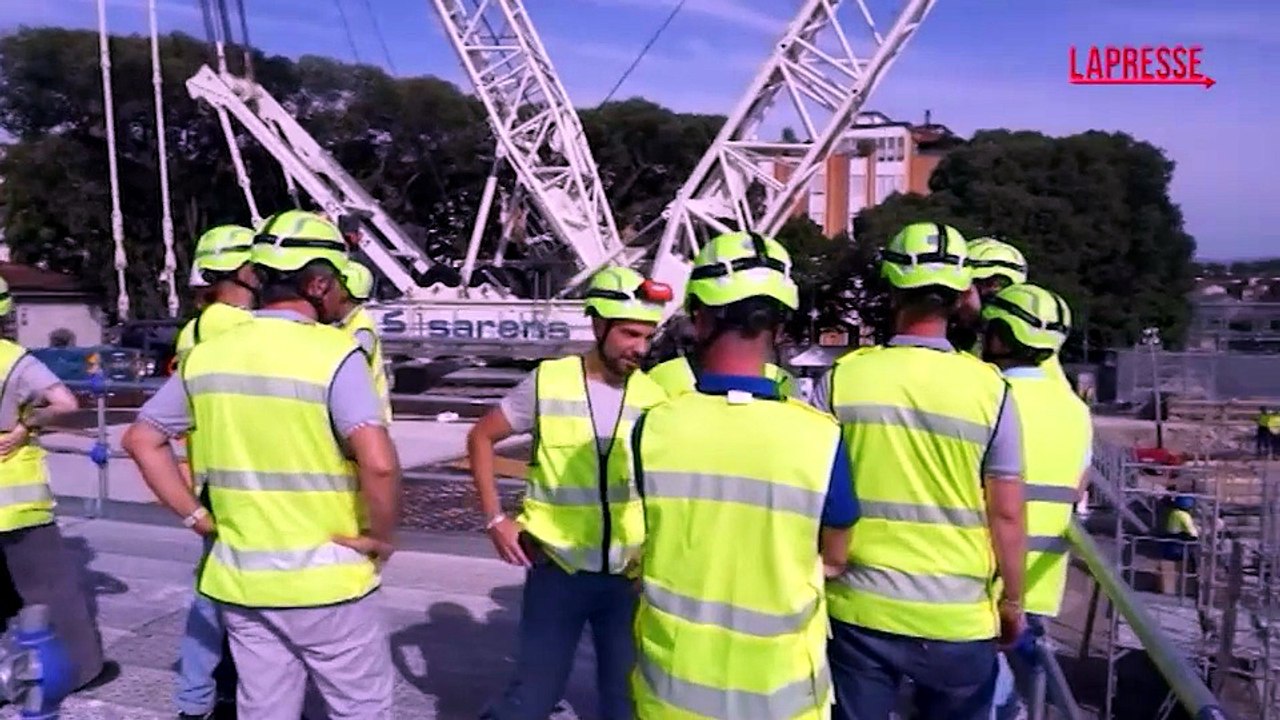 Al via lo svaro del Ponte al Pino a Firenze: le immagini dei lavori