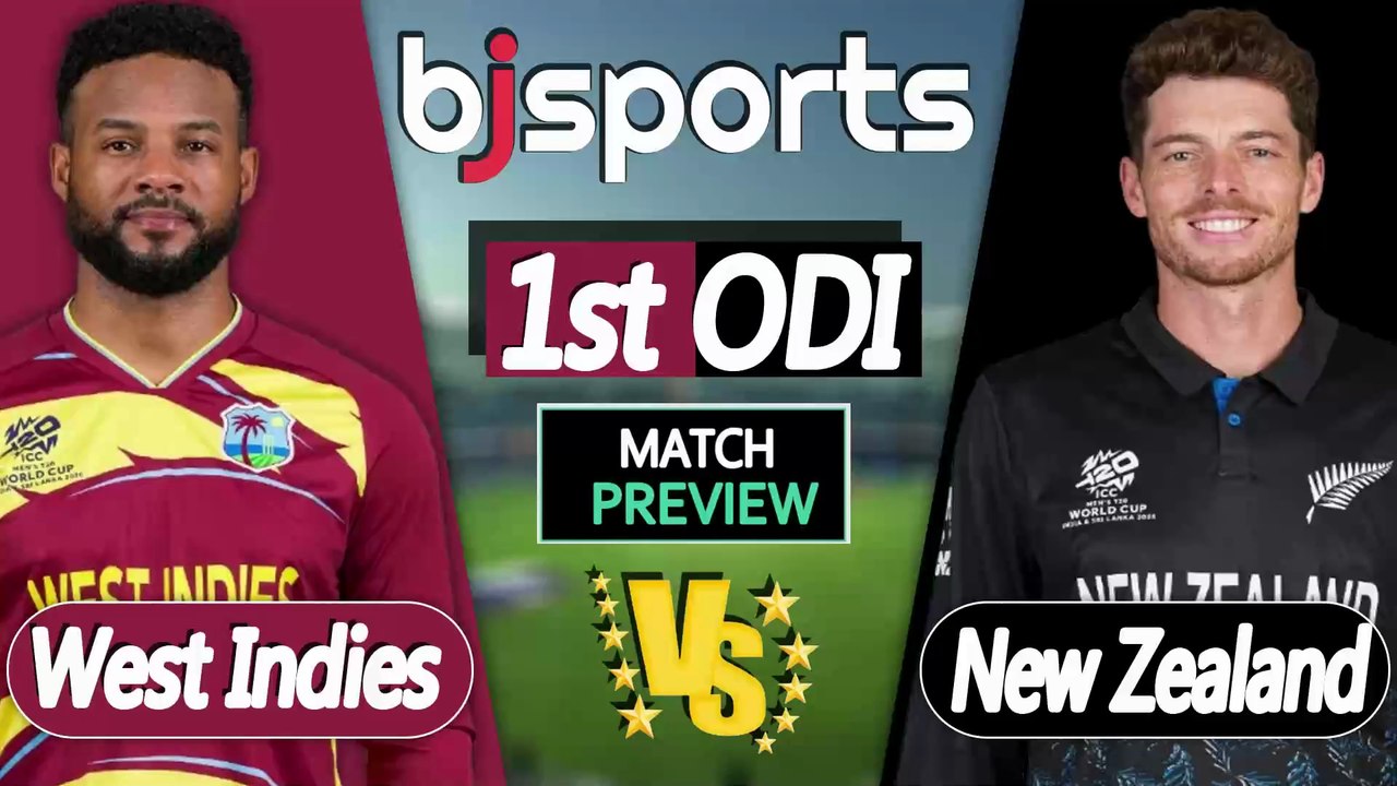 New Zealand vs West Indies 2026 | NZ vs WI 1st ODI Match Preview |