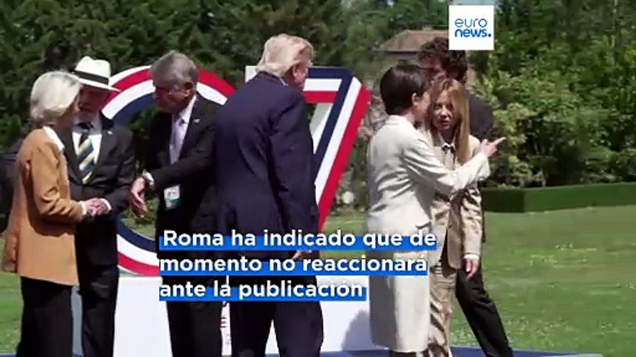 Trump se burla de Meloni con una foto en Truth Social: "Necesitaría una orden de alejamiento"