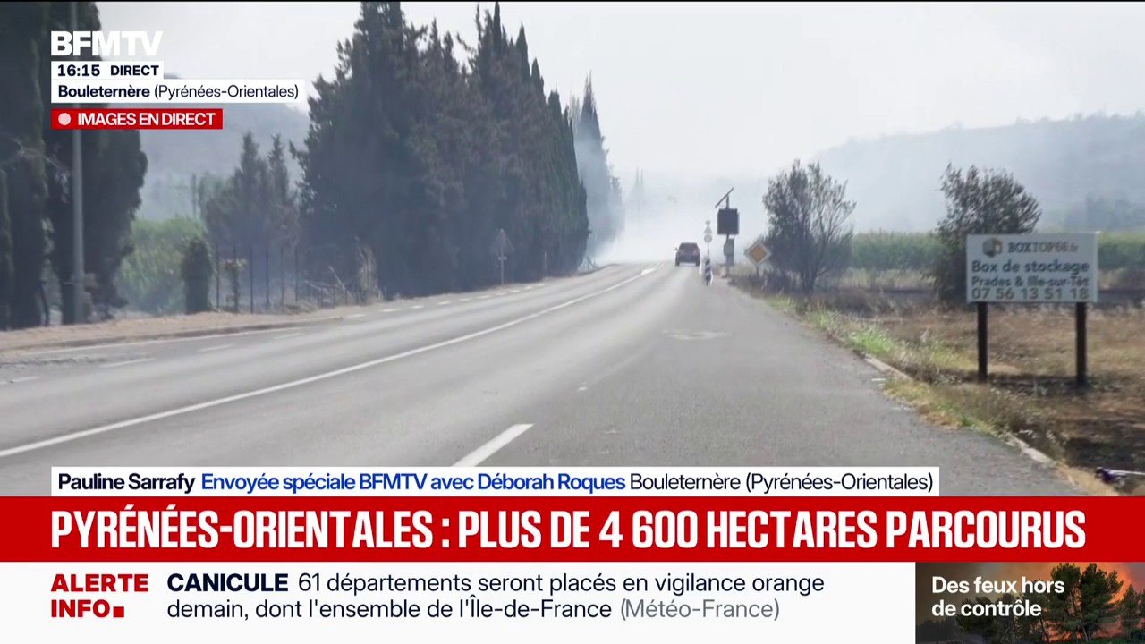 Incendies dans les Pyrénées-Orientales: plusieurs reprises de feux de forêt