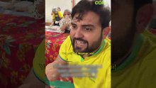Padre ganha bolão ao cravar derrota do Brasil para a Noruega: 'Nunca comemorei tanto' #shorts