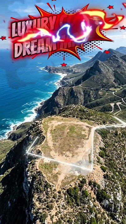 From empty cliffside plot to luxury modern mansion