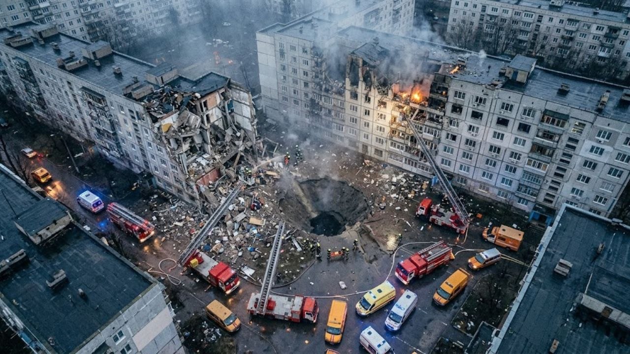 Russia Launches 496 Drones Against Kyiv Amid Concerns Over WW3 Impact on 6 US States