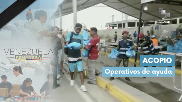 Centros de acopio distribuyen ayuda a los afectados por los terremotos