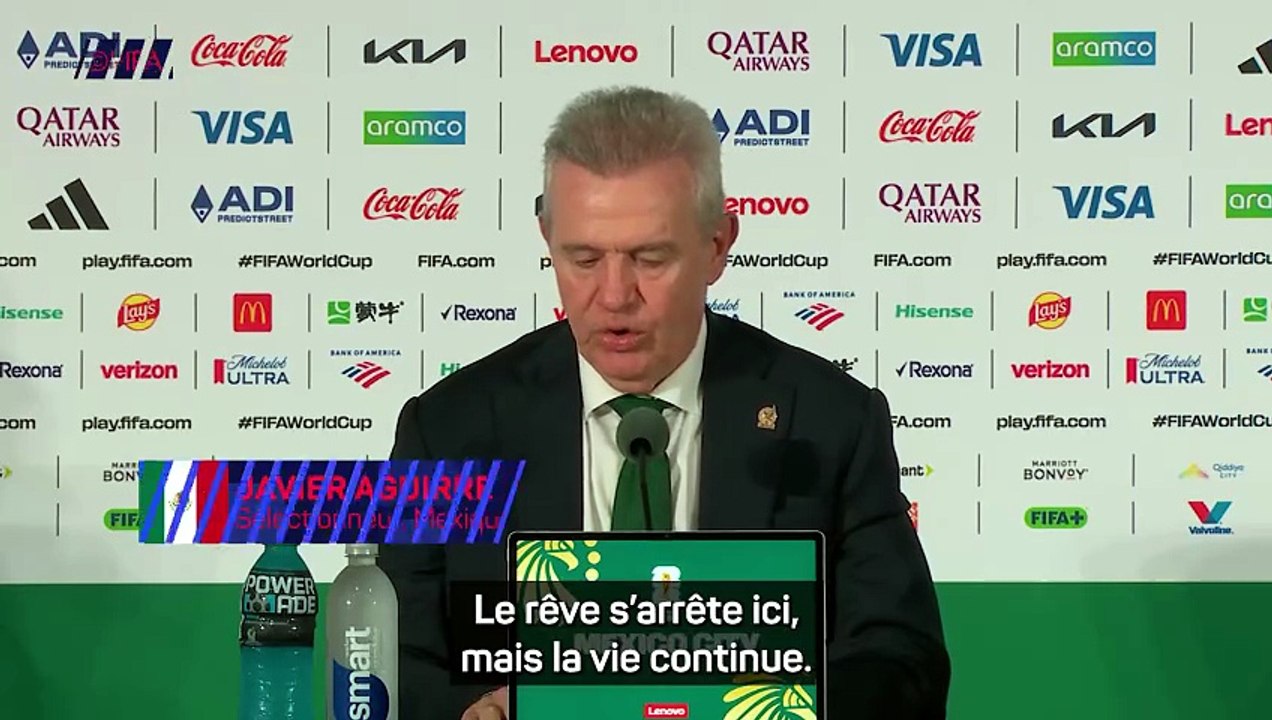 Aguirre : "Le rêve s'arrête ici, mais la vie continue"