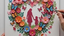 Coração de Primavera: A Arte em Papel Mais Satisfatória Que Você Verá Hoje 💖🦋